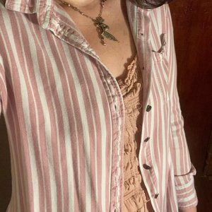 Pink Striped Button Up - Jachs Girlfriend